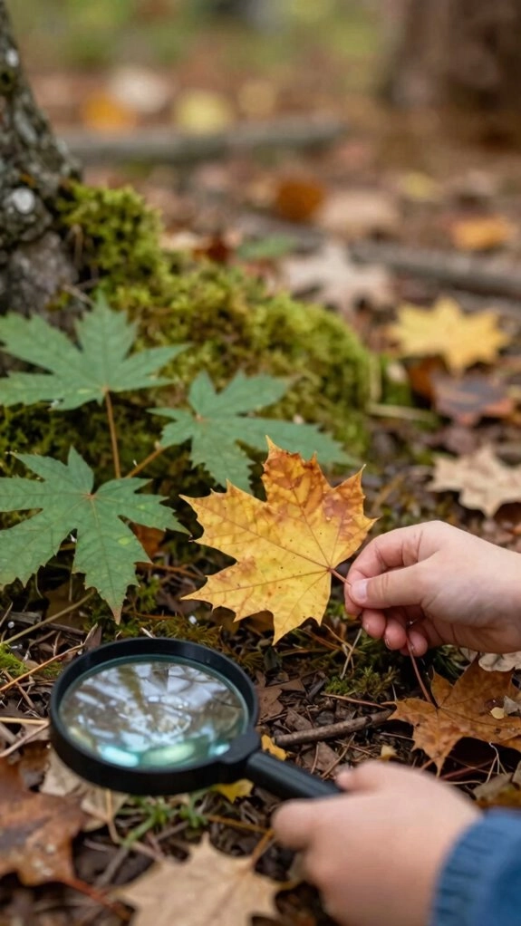 leaf texture observation walk