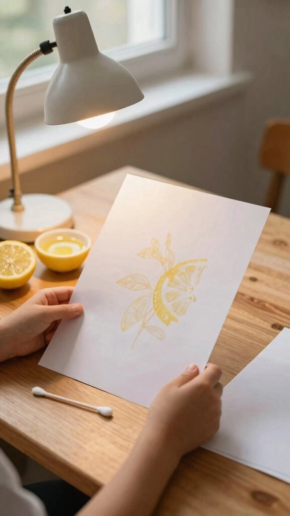 lemon ink warms reveals