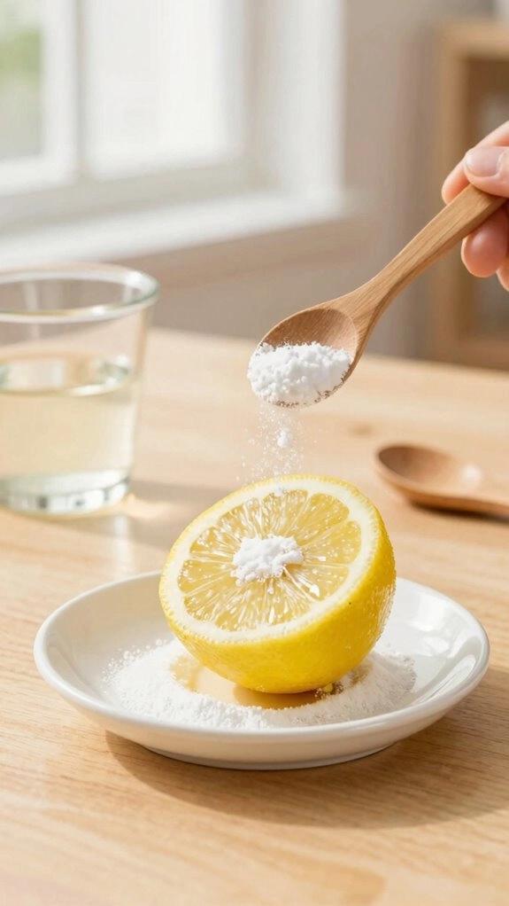 lemon juice baking soda fizzing