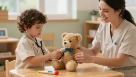 pretend doctor play learning