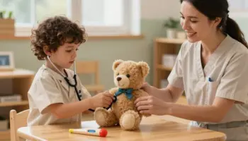 pretend doctor play learning