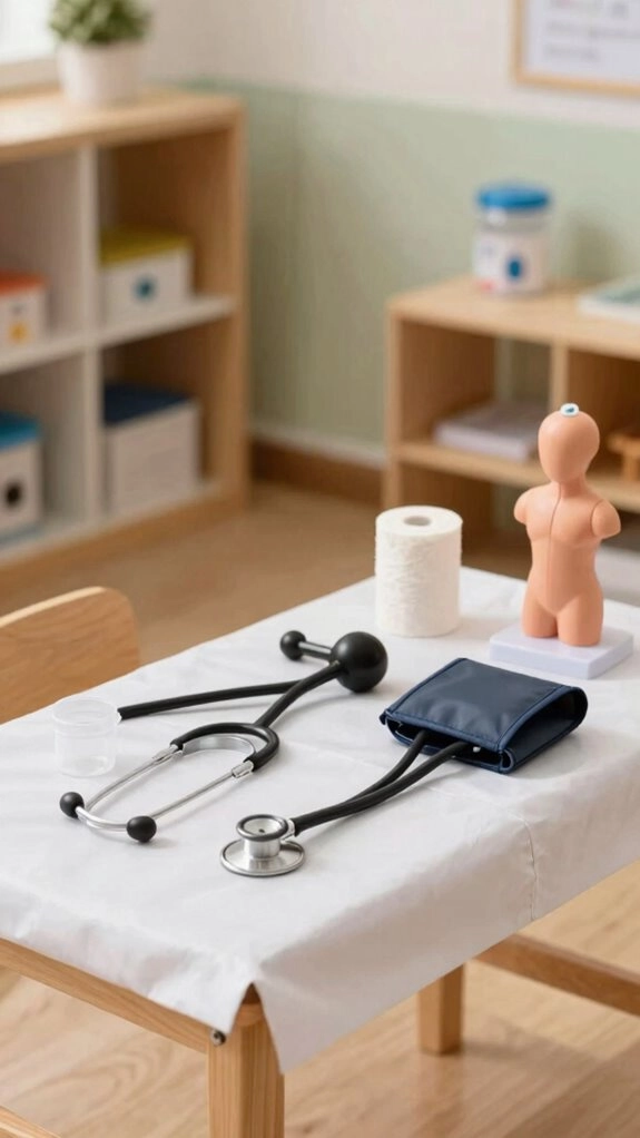 pretend play doctor office setup