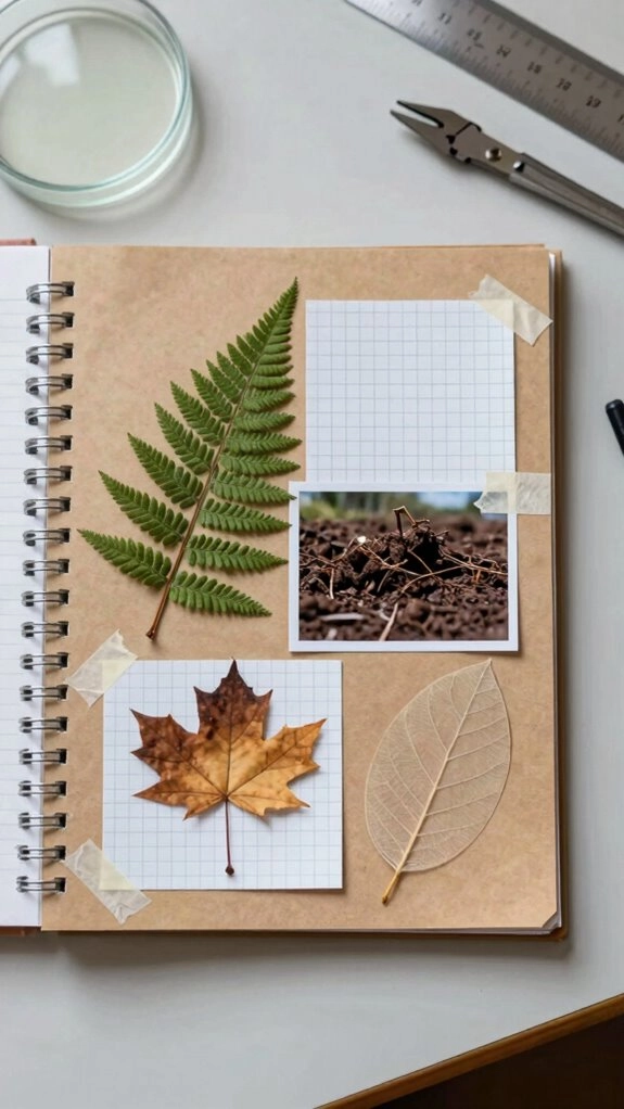 science notebook cover layout
