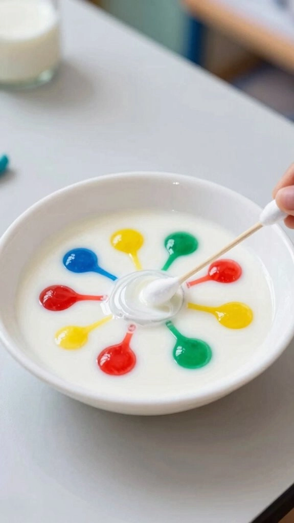 soap swirls create color storms