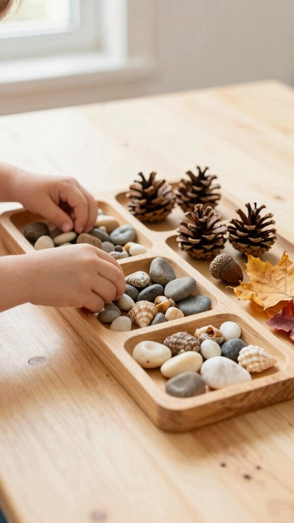 sorting by shape and categories