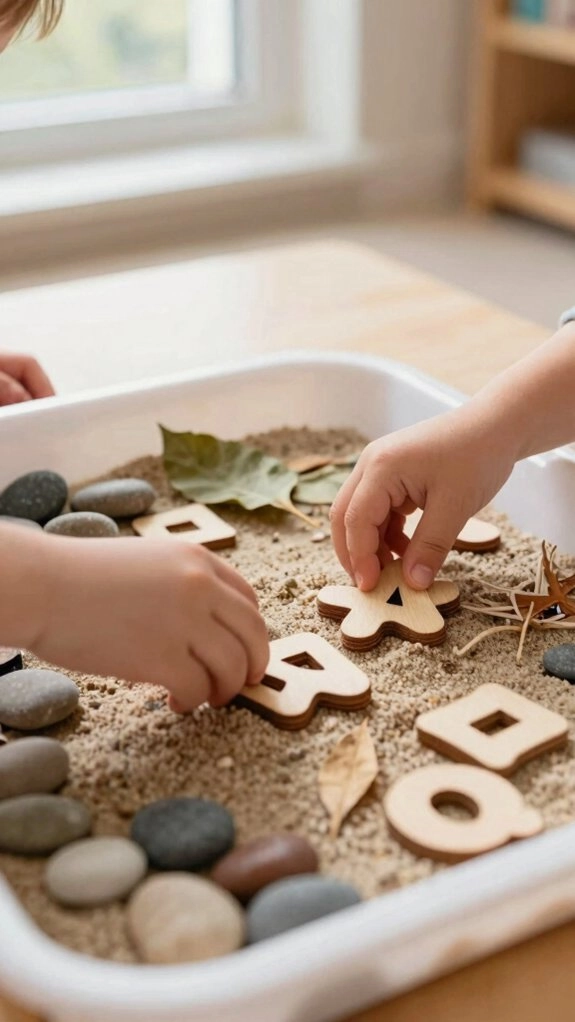 touch scoop sort letters