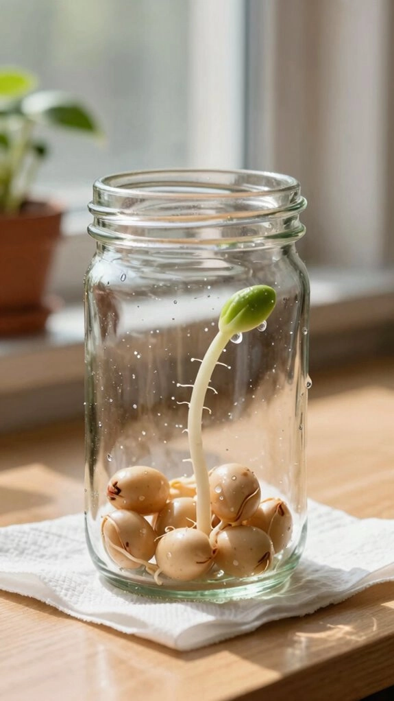 watch roots grow in jar