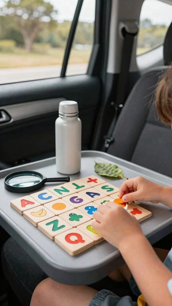 word and number car games
